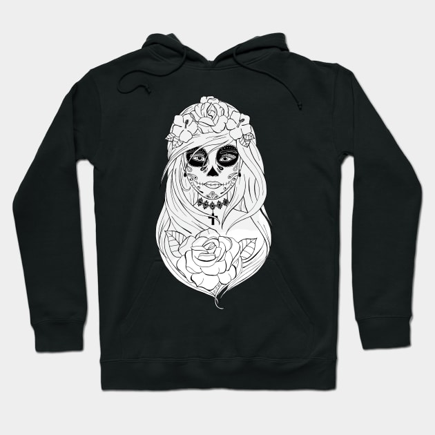 Art et Be - Santa Muerte Hoodie by Art_et_Be